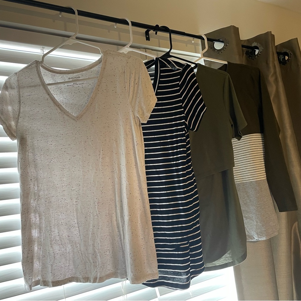 Nursing friendly tops